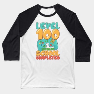 Level 100 Days of school completed Baseball T-Shirt